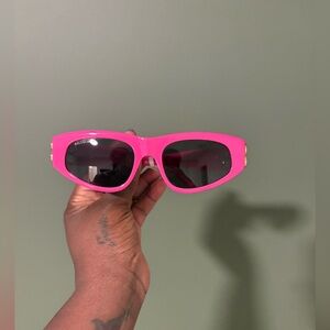 Balenciaga Vibrant Pink Sunglasses